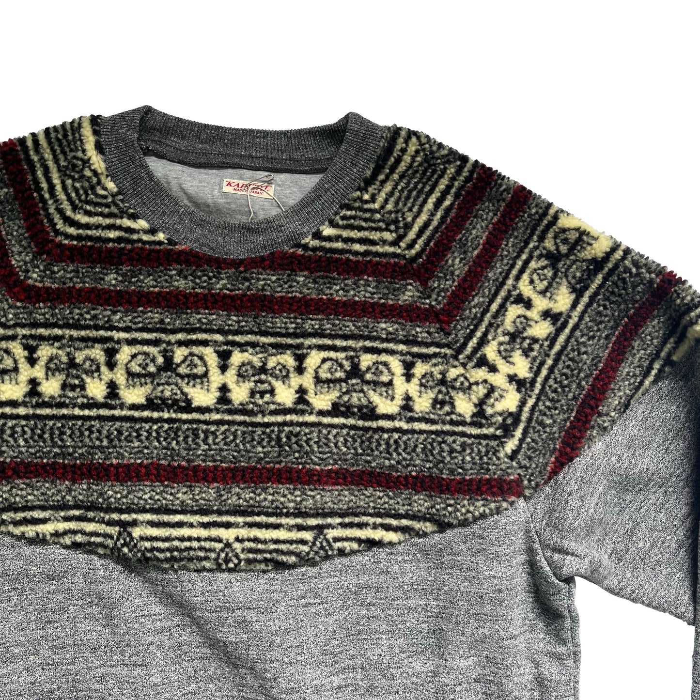 Kapital Nordic Fleece Pocket Crew Sweatshirt