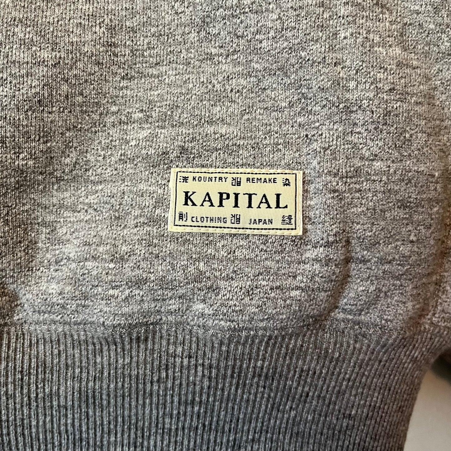 Kapital Reversible Elbow Crew Sweatshirt