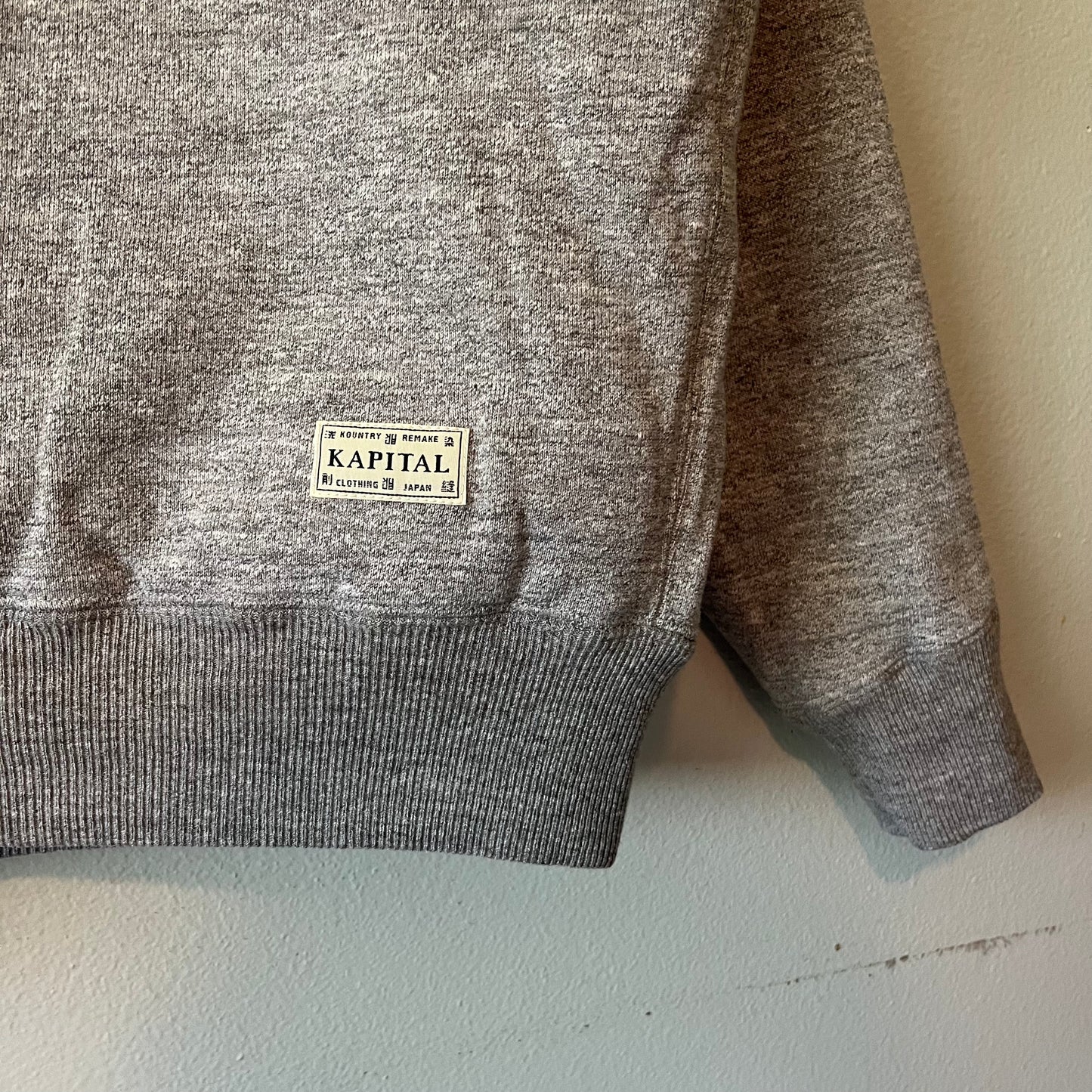 Kapital Reversible Elbow Crew Sweatshirt